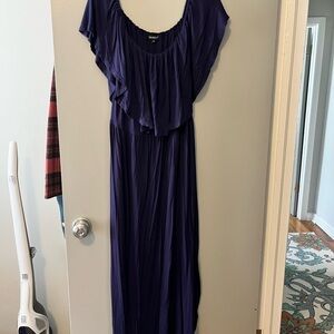 Elegant Purple Maxi Dress